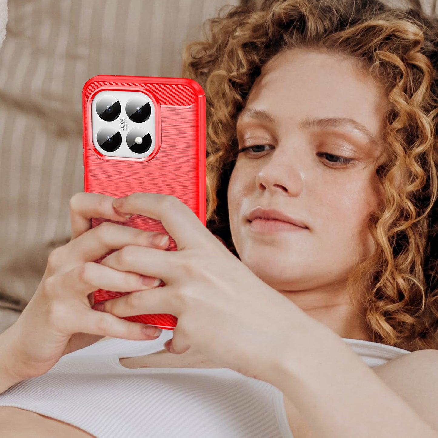 Xiaomi 15t Carbon Fibre Case [Red]