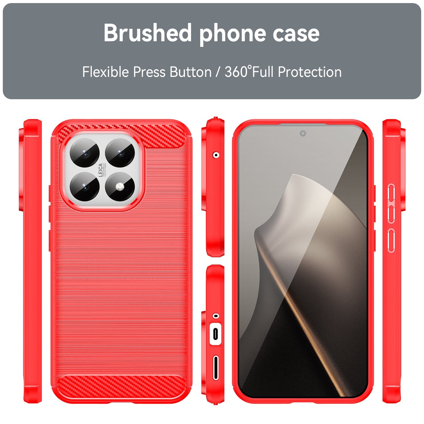 Xiaomi 15t Carbon Fibre Case [Red]