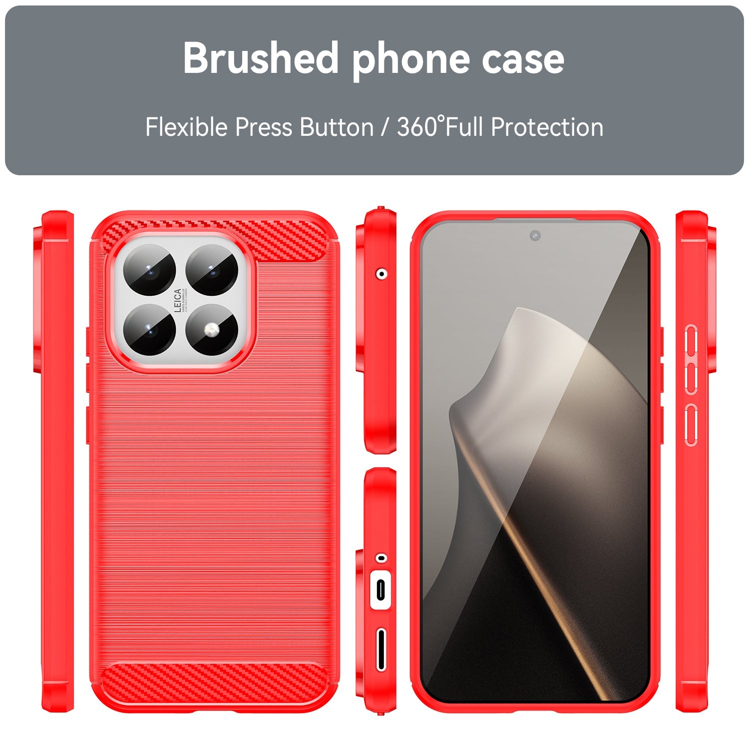Xiaomi 15t Carbon Fibre Case [Red]