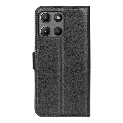 Moto G15 Pu Wallet Case [Black]