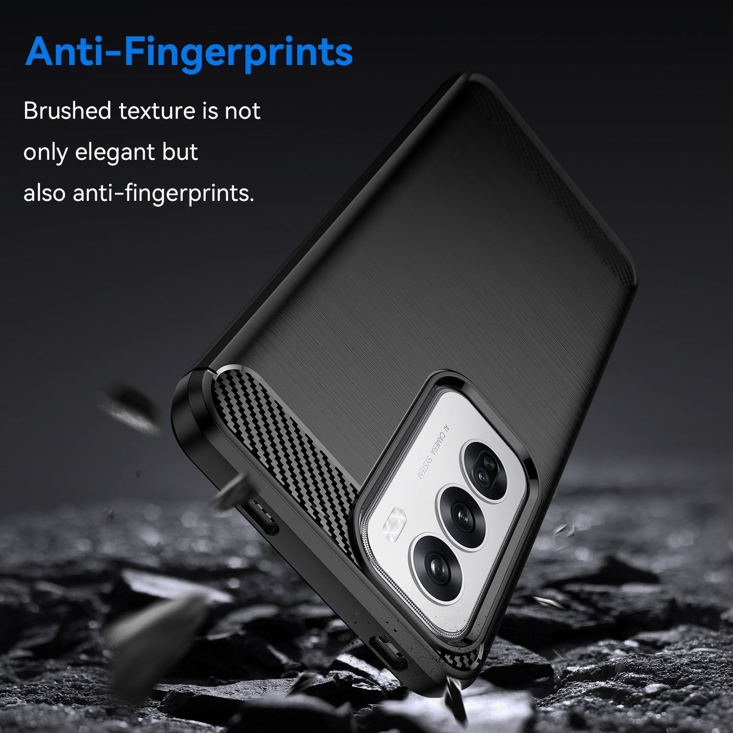 Oppo Reno 12 Carbon Fibre Case [Black]