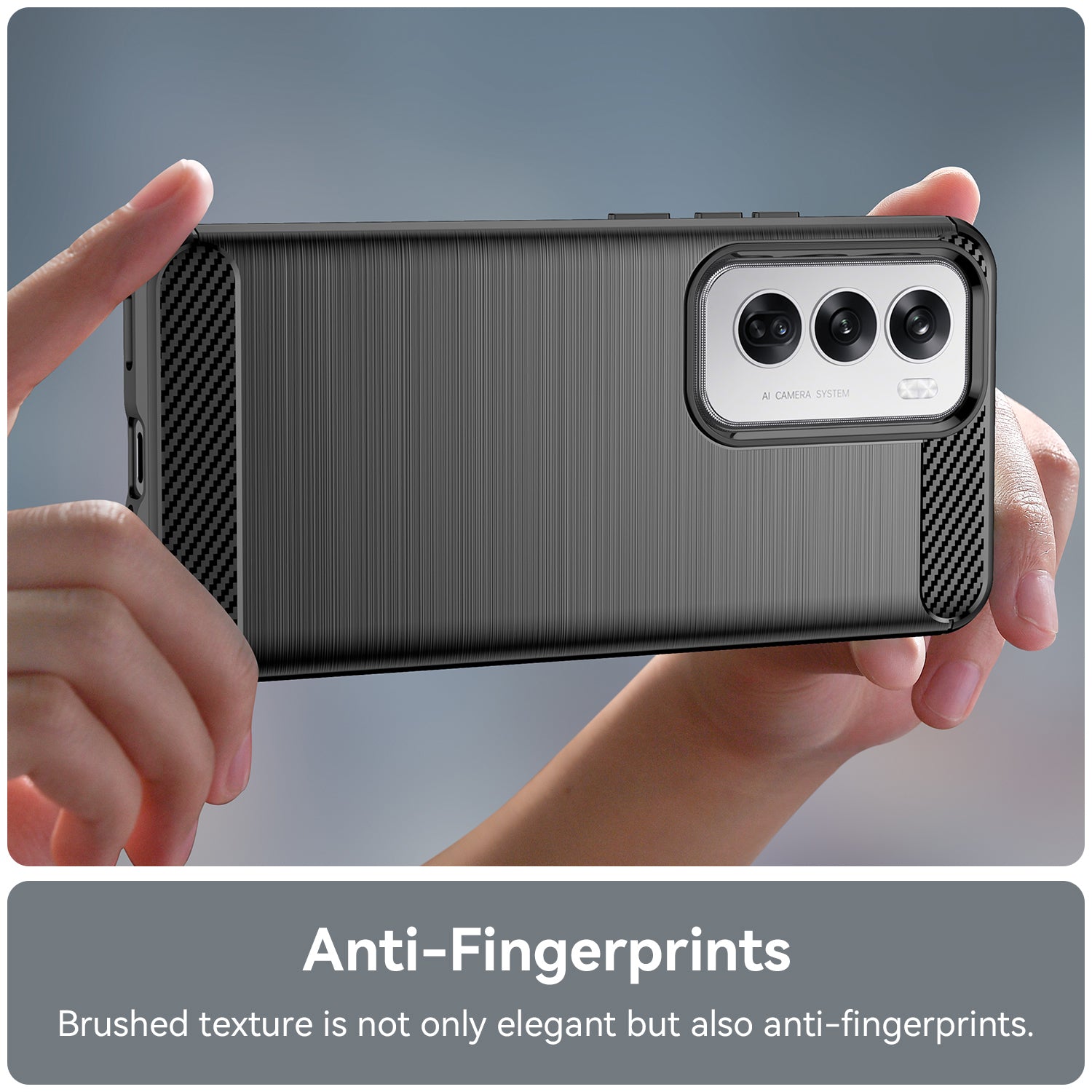 Oppo Reno 12 Carbon Fibre Case [Black]