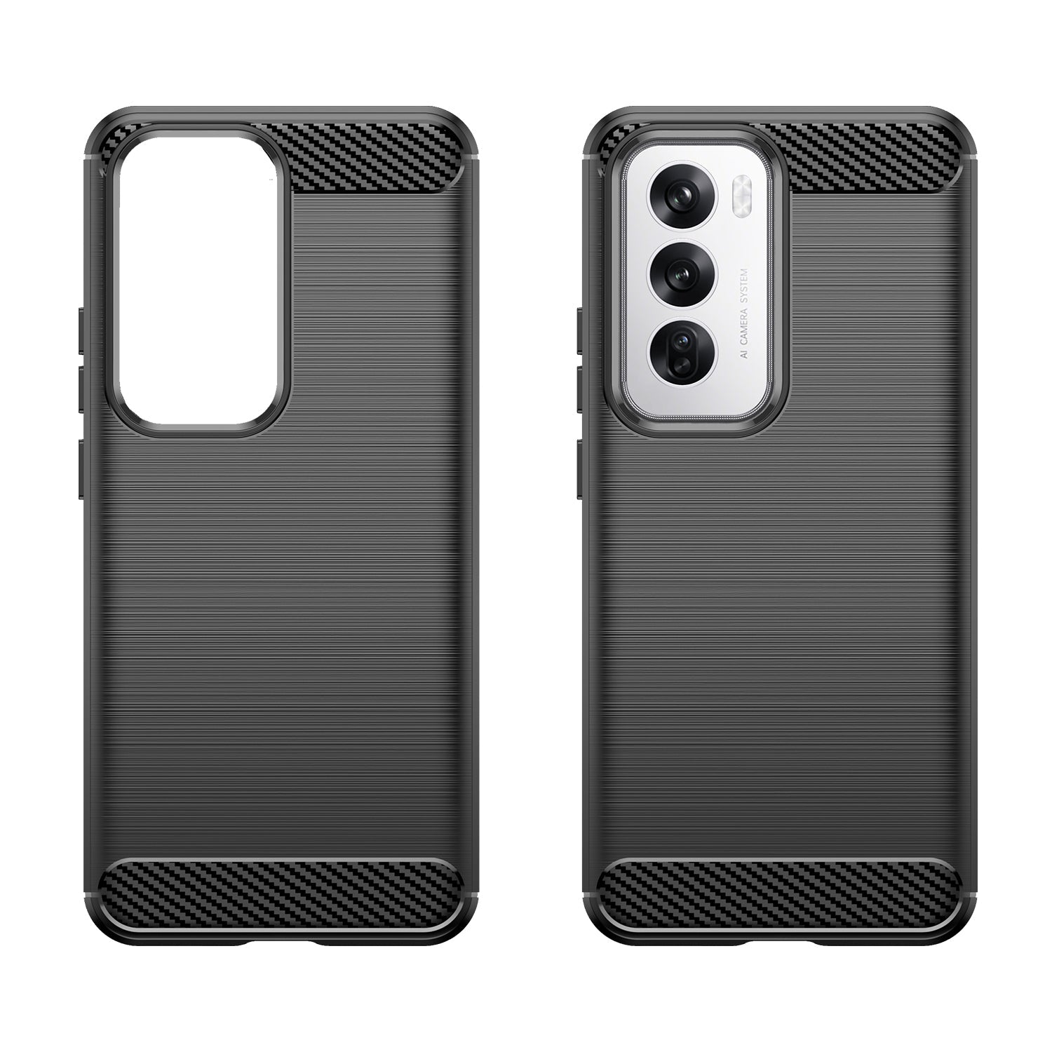 Oppo Reno 12 Carbon Fibre Case [Black]