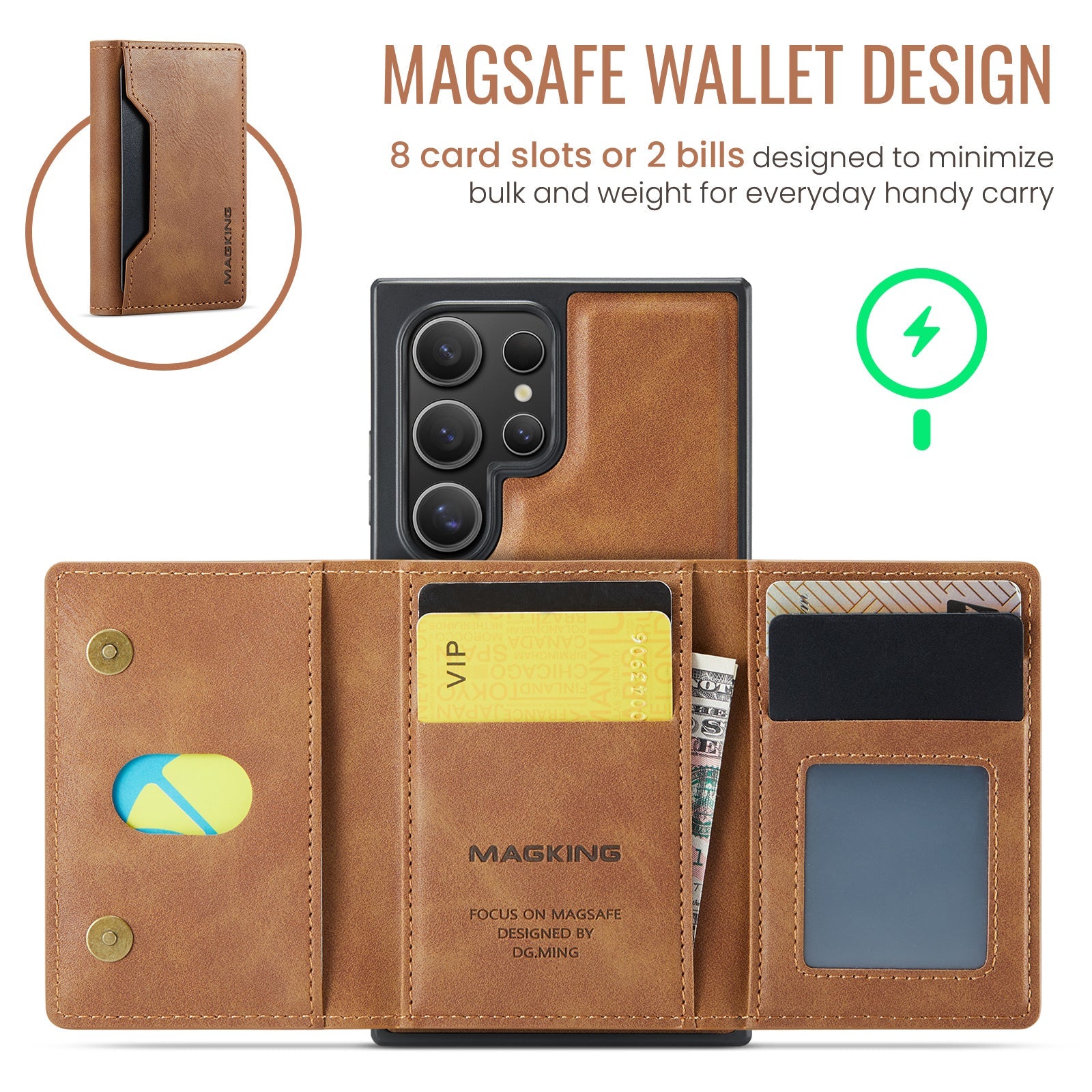 Galaxy S25 Ultra Magsafe Wallet [Brown]
