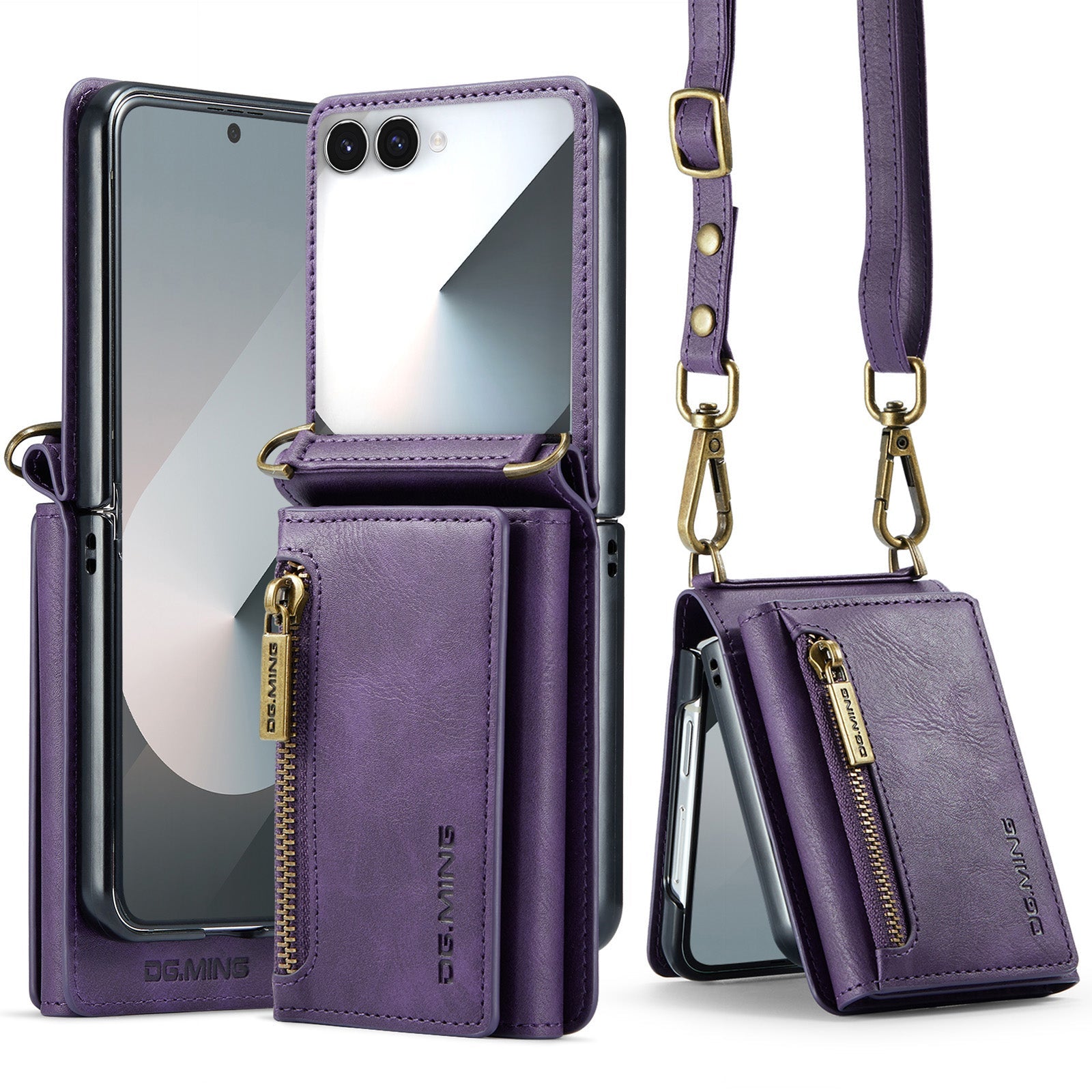 Galaxy Z Flip 7 Crossbody Case [Purple]