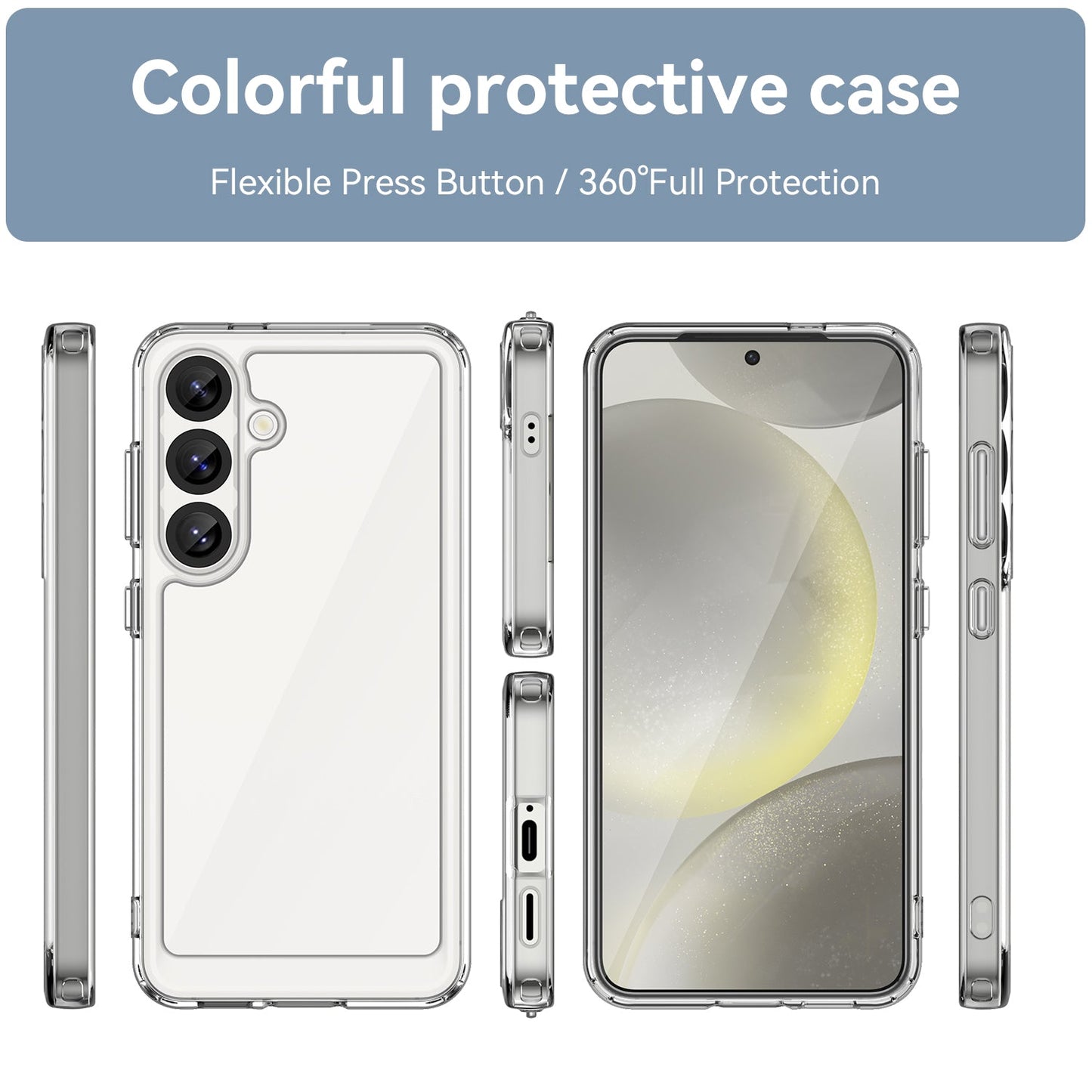 Galaxy S25 Soft Gel Bumper Case [Clear]