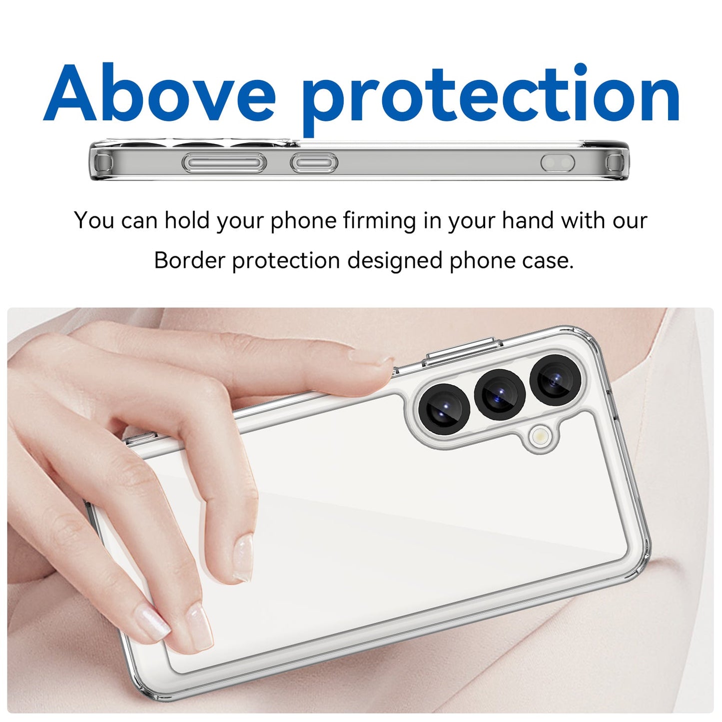 Galaxy S25 Soft Gel Bumper Case [Clear]