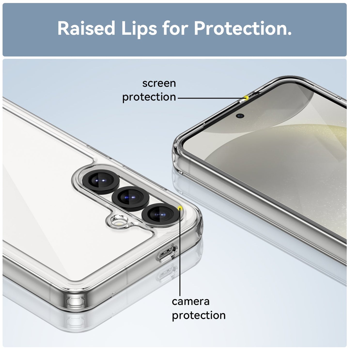 Galaxy S25 Soft Gel Bumper Case [Clear]
