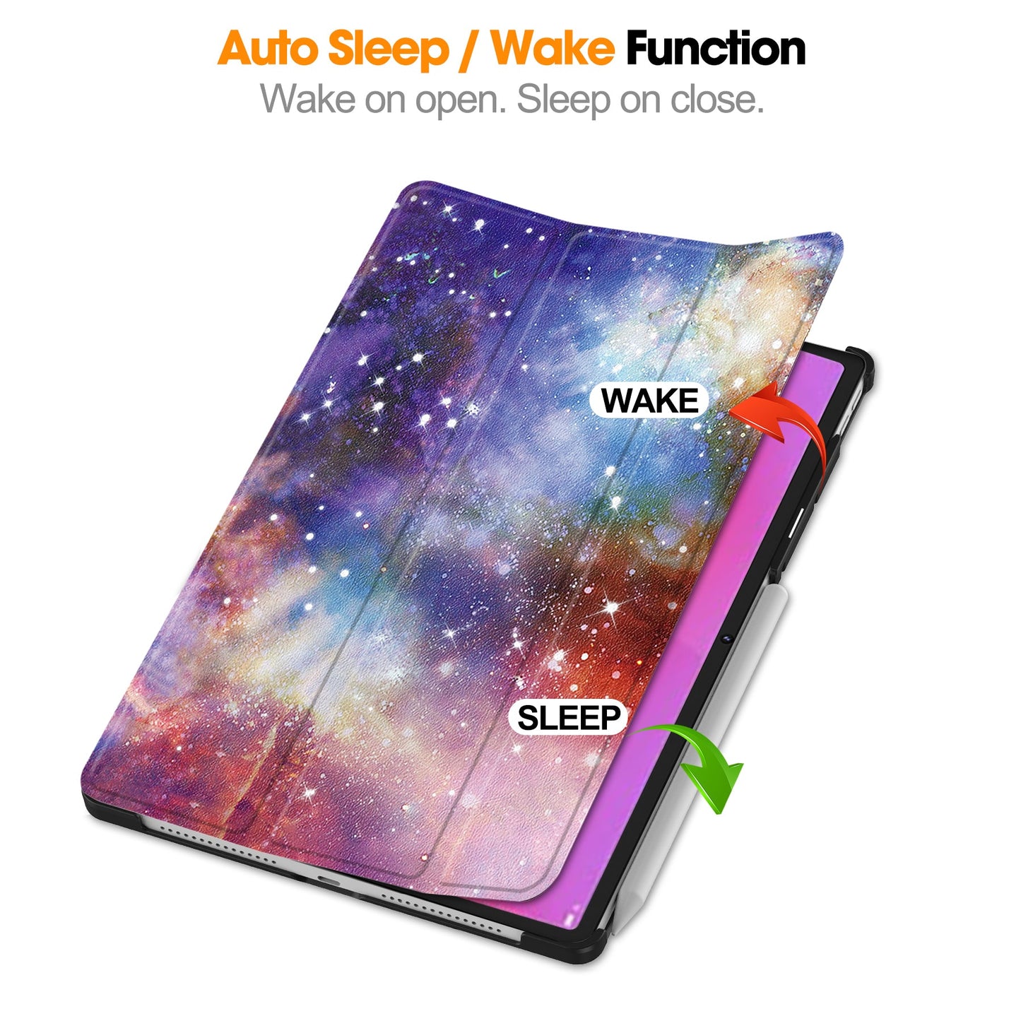 Lenovo Yoga Tab Plus 12.7 Tb520 Designer Tri-fold Case [Galaxy]