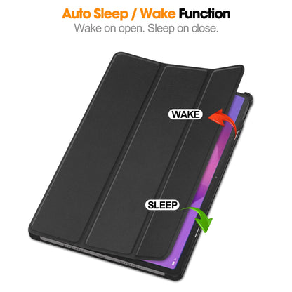 Lenovo Idea Tab Pro 12.7" Tb373 Tri-fold Pu Case [Black]