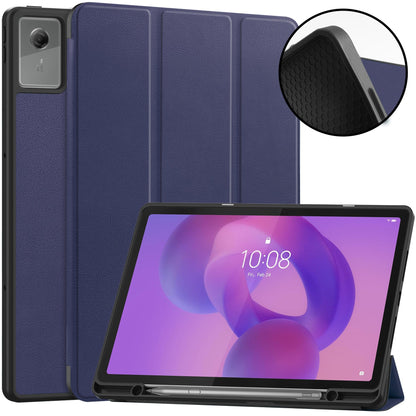 Lenovo Idea Tab Plus 12.1 2025 Tri-fold Pen Holder Case [Navy]