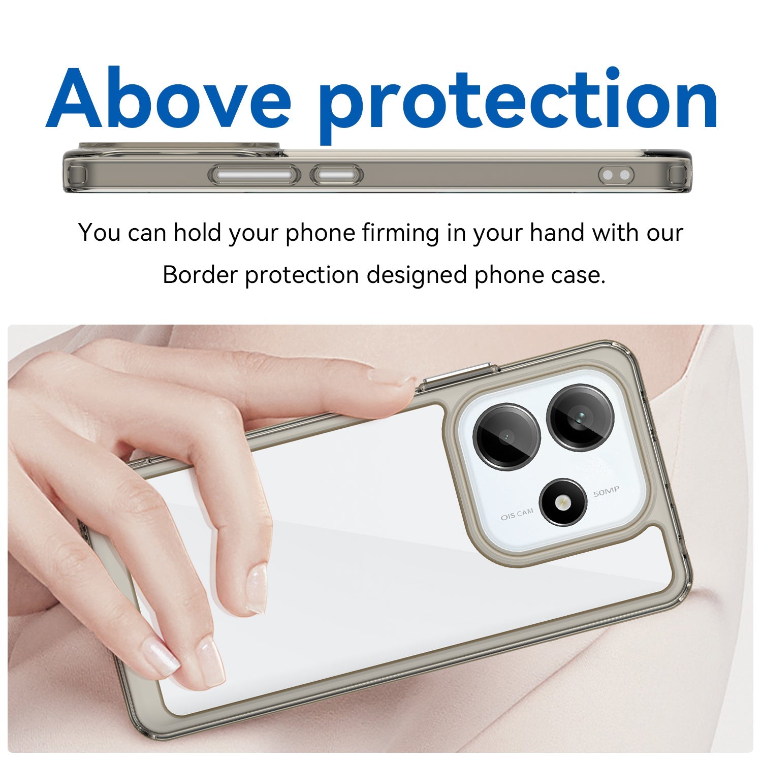Xiaomi Redmi Note 14 5G Soft Gel Case [Clear Grey]