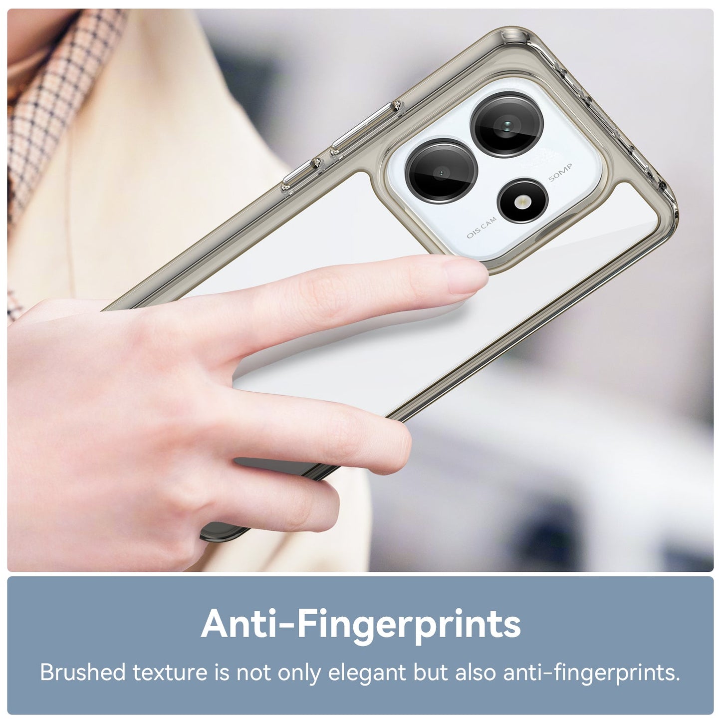 Xiaomi Redmi Note 14 5G Soft Gel Case [Clear Grey]
