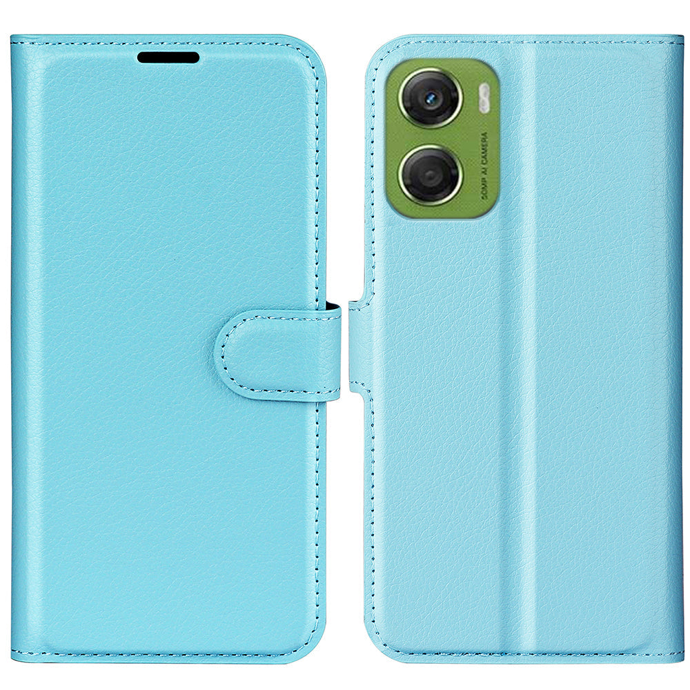Moto G06 Pu Wallet Case [Lightblue]