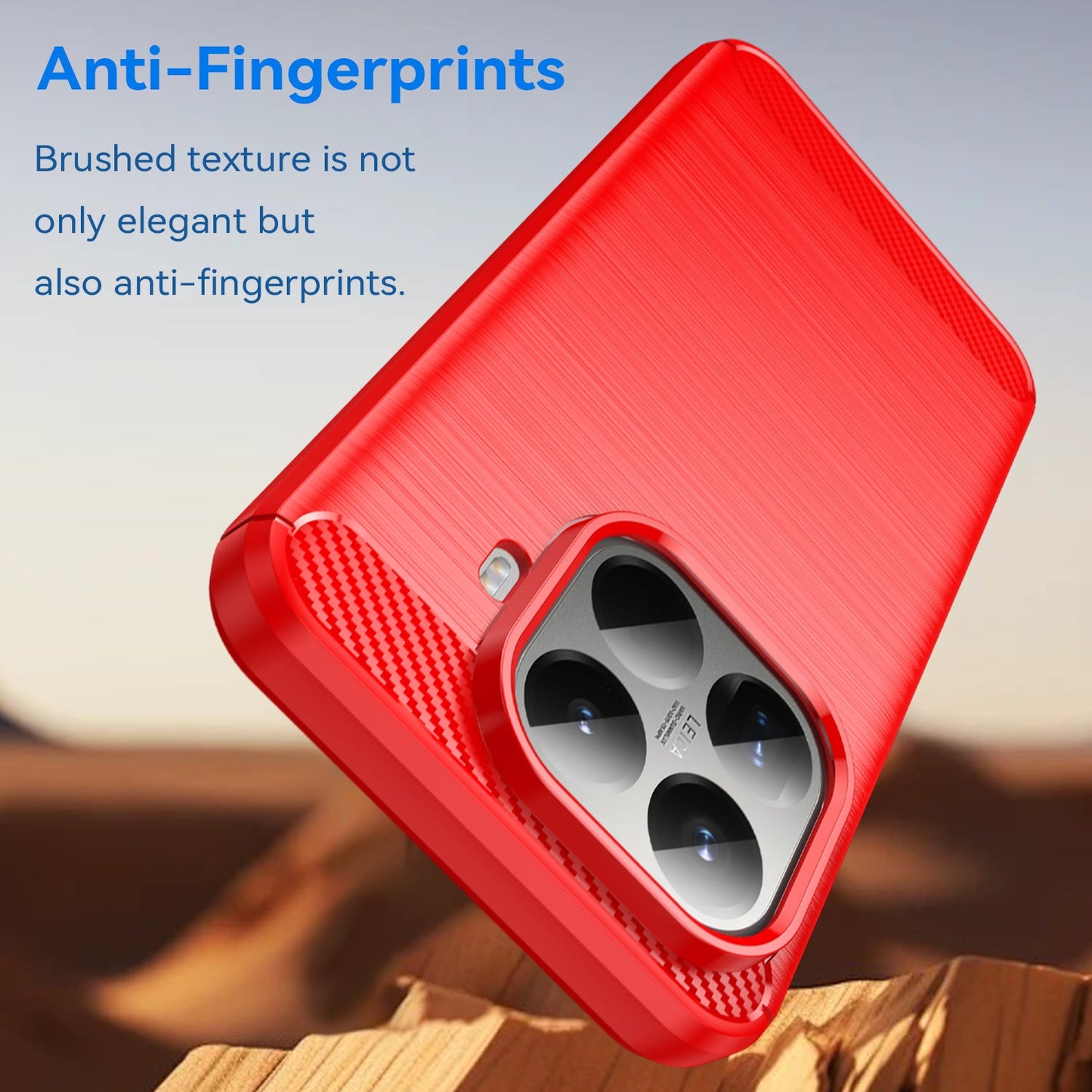 Xiaomi 15t Pro Carbon Fibre Case [Red]