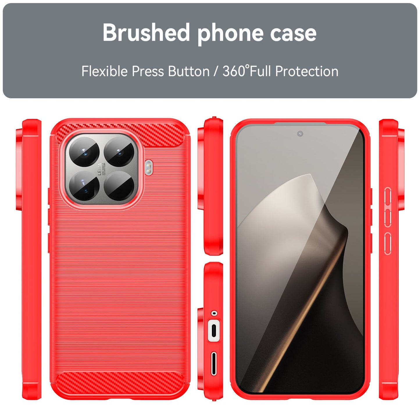 Xiaomi 15t Pro Carbon Fibre Case [Red]