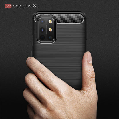 Oneplus 8t Carbon Fibre Case [Red]