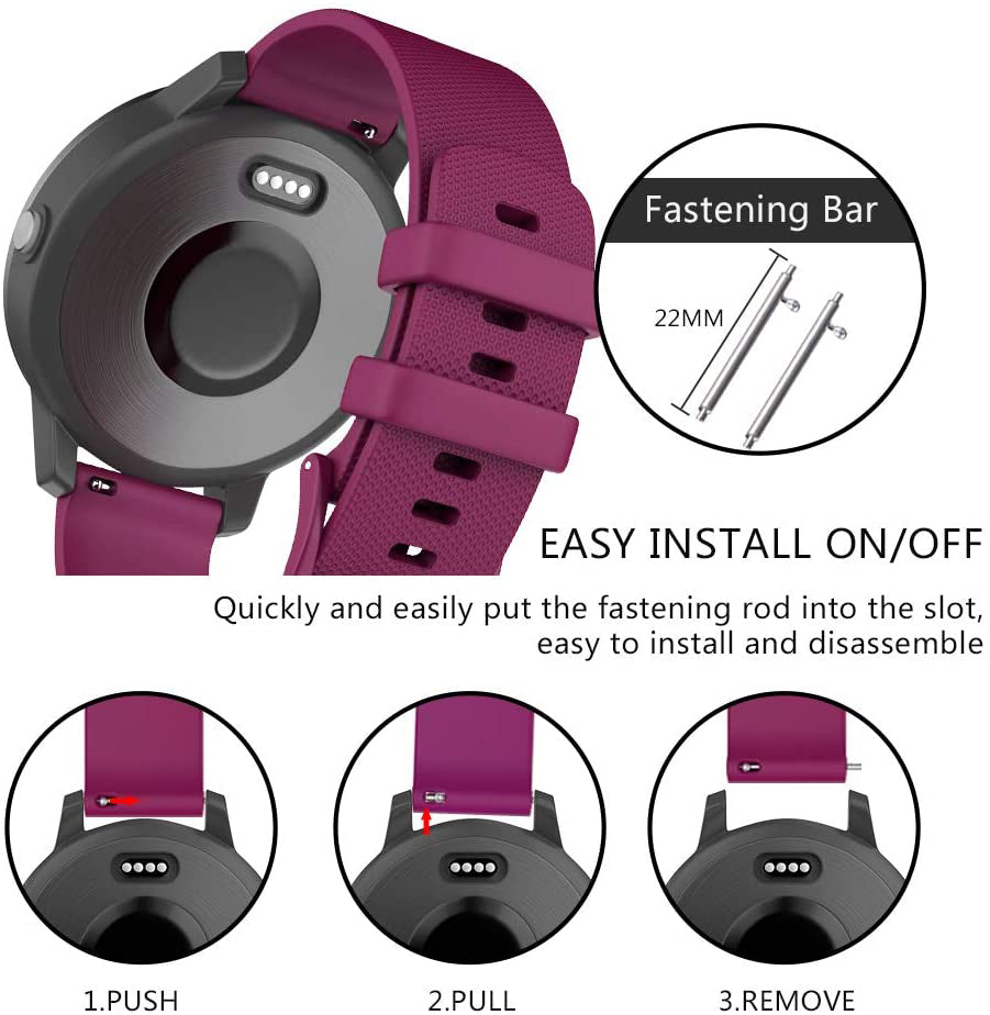 Huawei Watch Gt 5 Pro 46Mm Silicone Strap [Maroon]