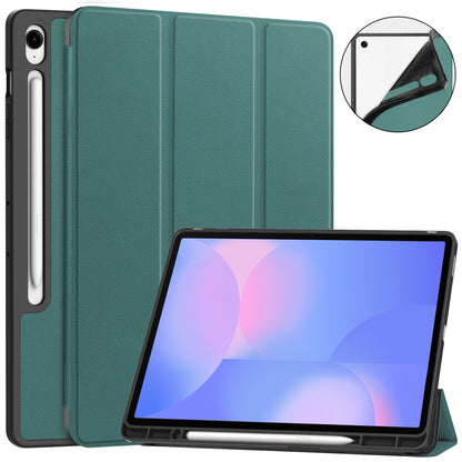 Tab S10Fe Plus Tri-Fold Pen Holder Case [Teal]