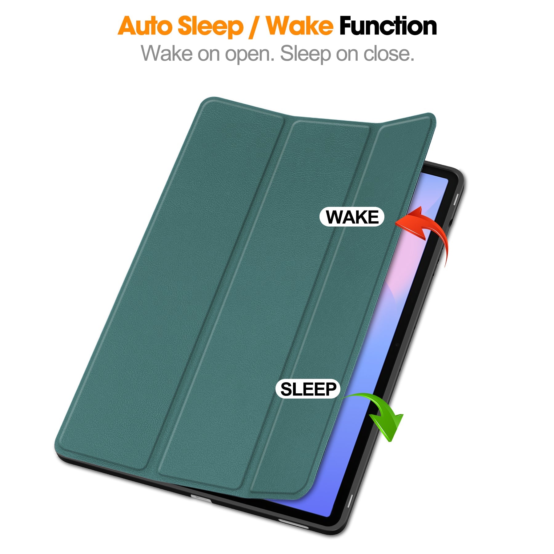 Tab S10Fe Plus Tri-Fold Pen Holder Case [Teal]