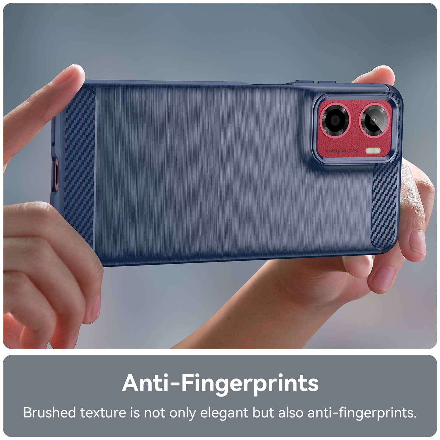 Moto G05 Carbon Fibre Case [Navy]