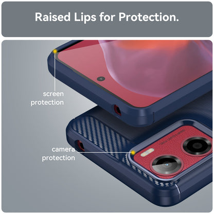 Moto G05 Carbon Fibre Case [Navy]