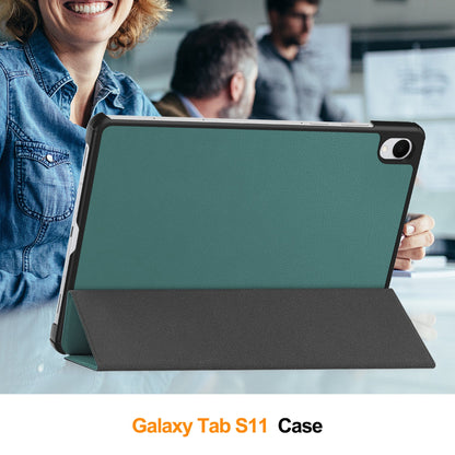 Galaxy Tab S11 Tri-fold Pu Case [Teal]