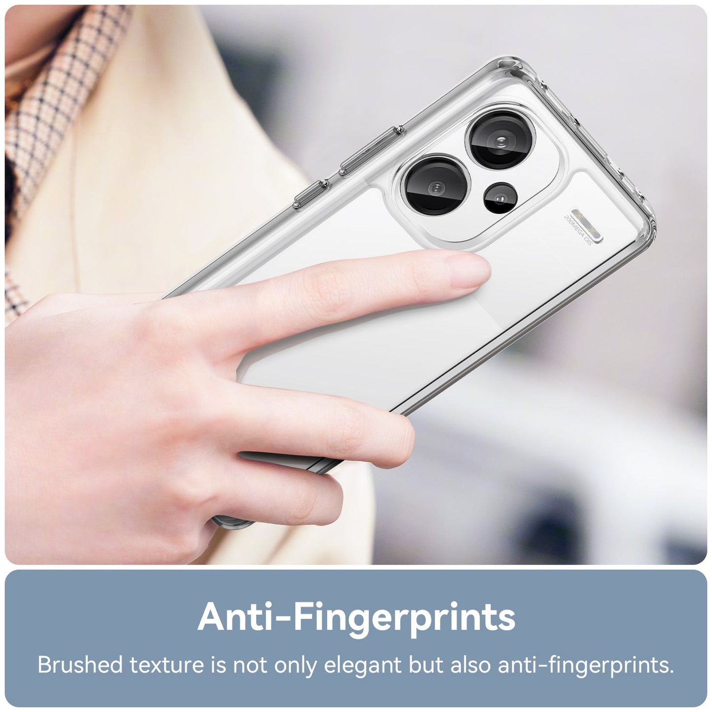 Xiaomi Redmi Note 13 Pro+ 5G Soft Gel Bumper Case [Clear]