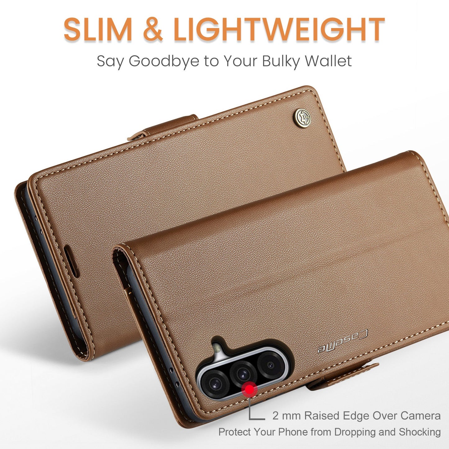 Galaxy A56 5G Pu Wallet Case [Brown]