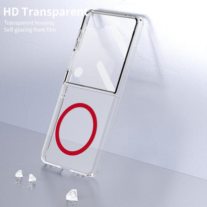Galaxy Z Flip 7 Clear Magsafe Case [Red]