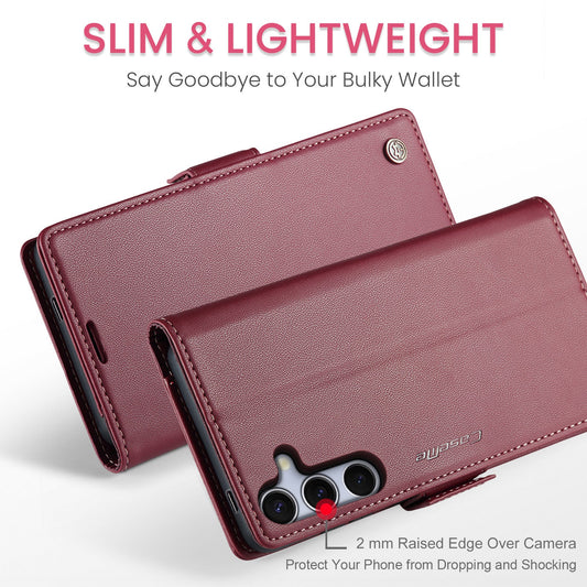 Galaxy S25 Pu Wallet Case [Maroon]