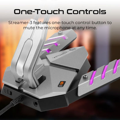Omnidirectional Usb Microphone W/ Gooseneck Stand W/ Mute Button. One Touch Led