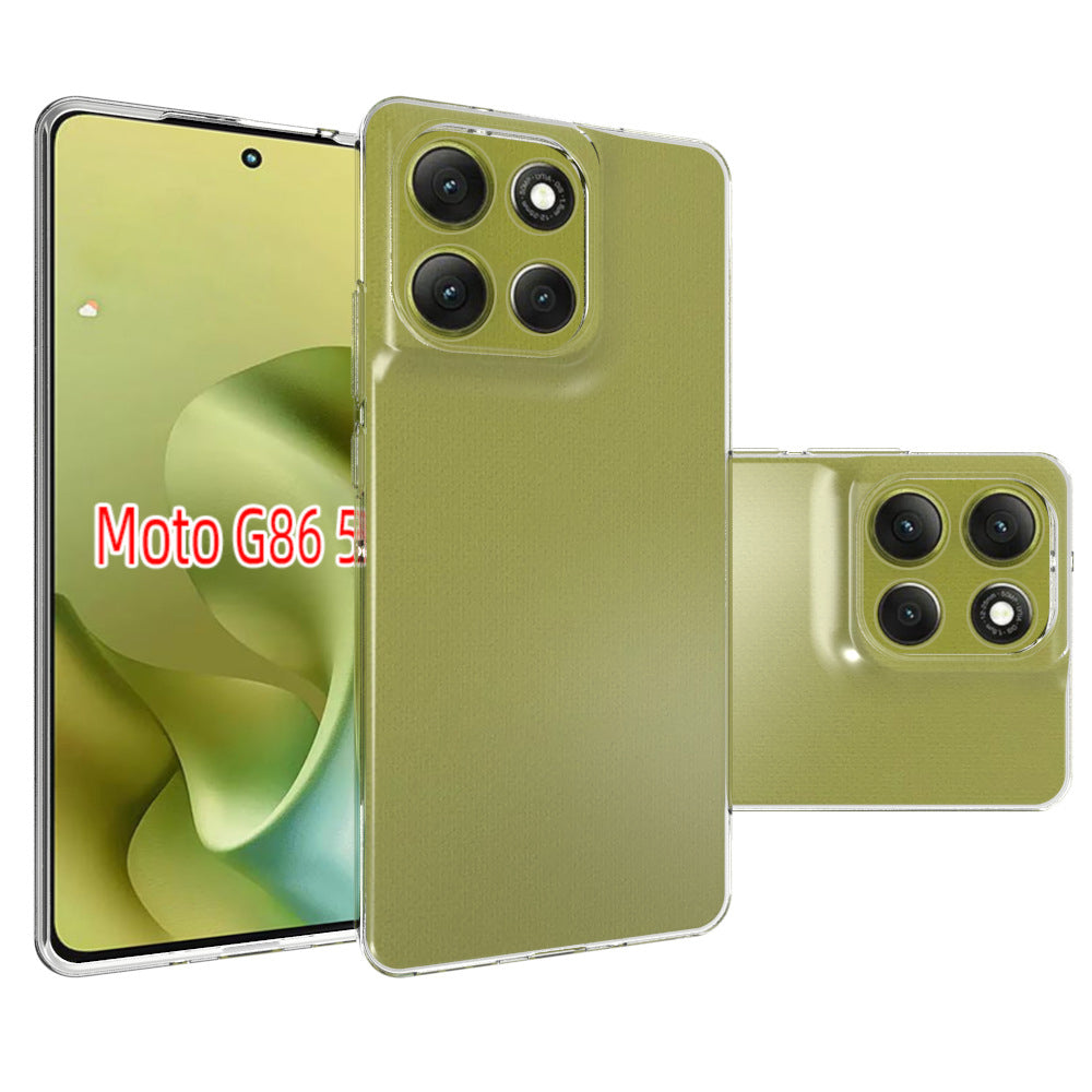 Moto G86 Soft Gel Case [Clear]
