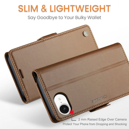 Apple iPhone 16E Pu Wallet Case [Brown]