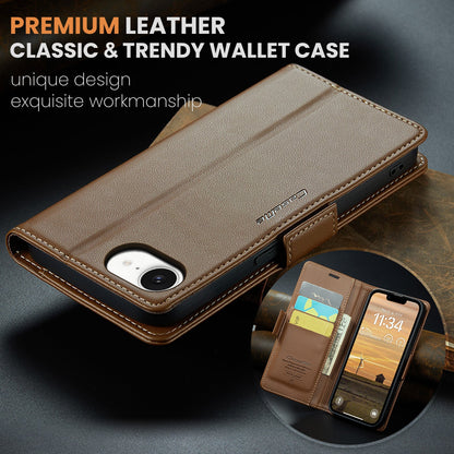 Apple iPhone 16E Pu Wallet Case [Brown]