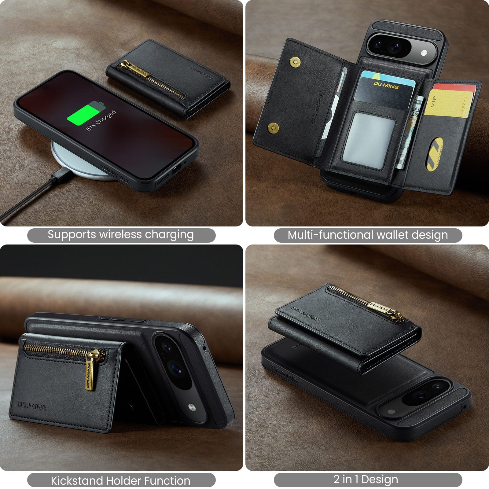 Google Pixel 10 Pro Magnetic Wallet [Black]