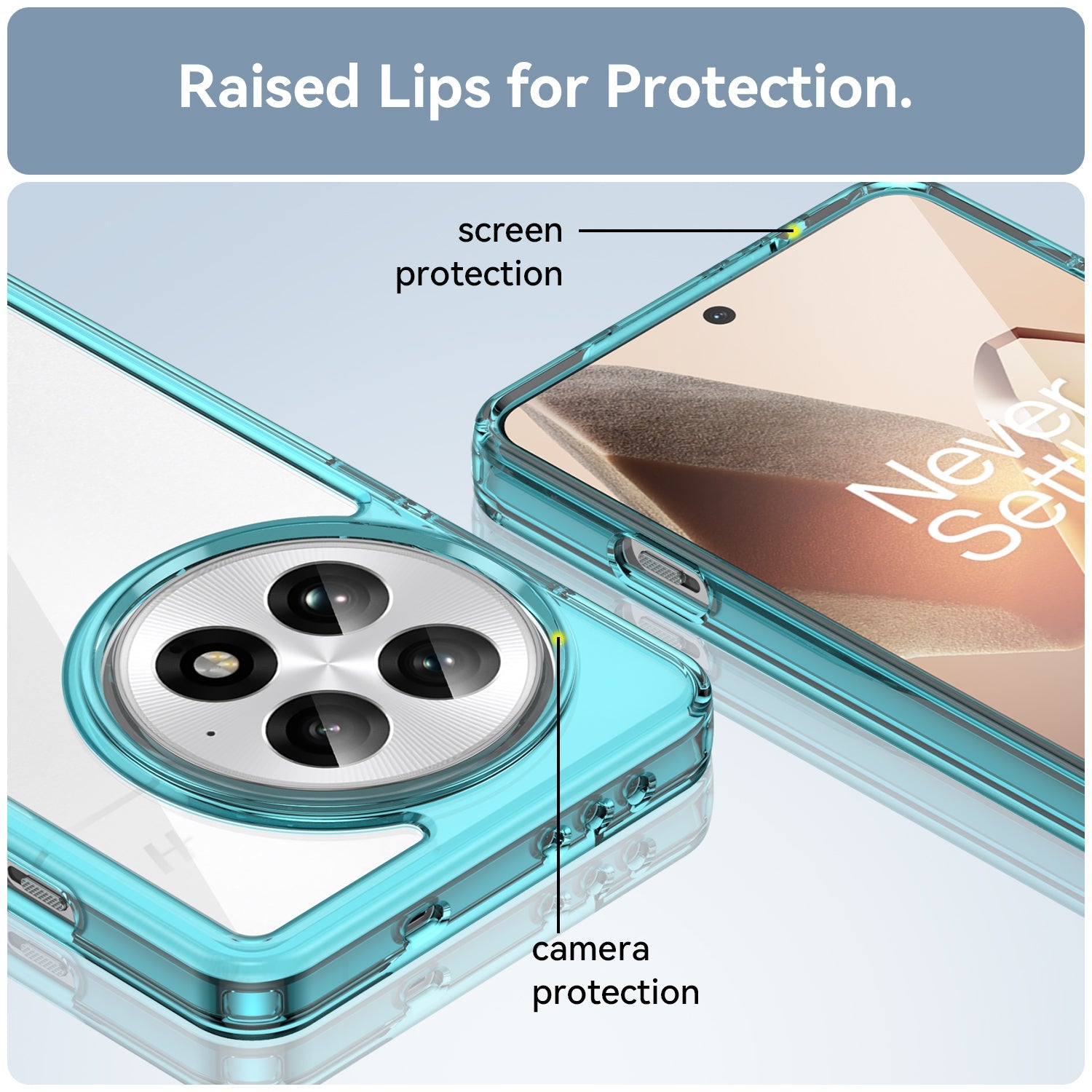 Oneplus 13 Soft Gel Case [Clear Blue]