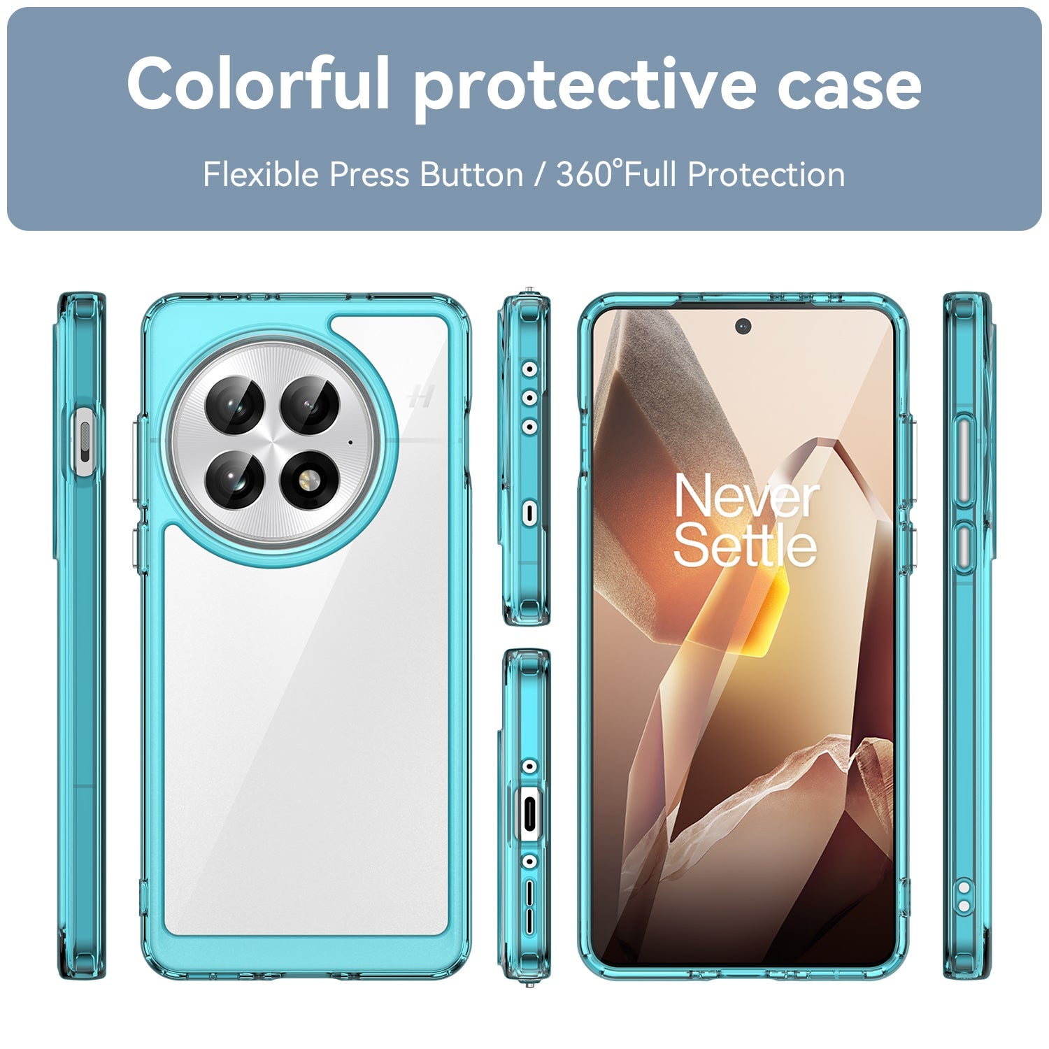 Oneplus 13 Soft Gel Case [Clear Blue]