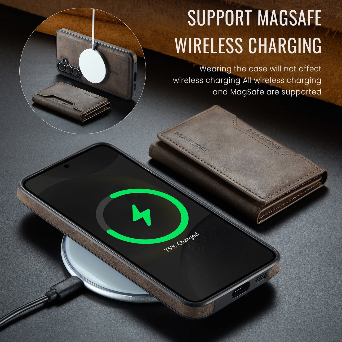 Galaxy S25 Magsafe Wallet [Coffee]