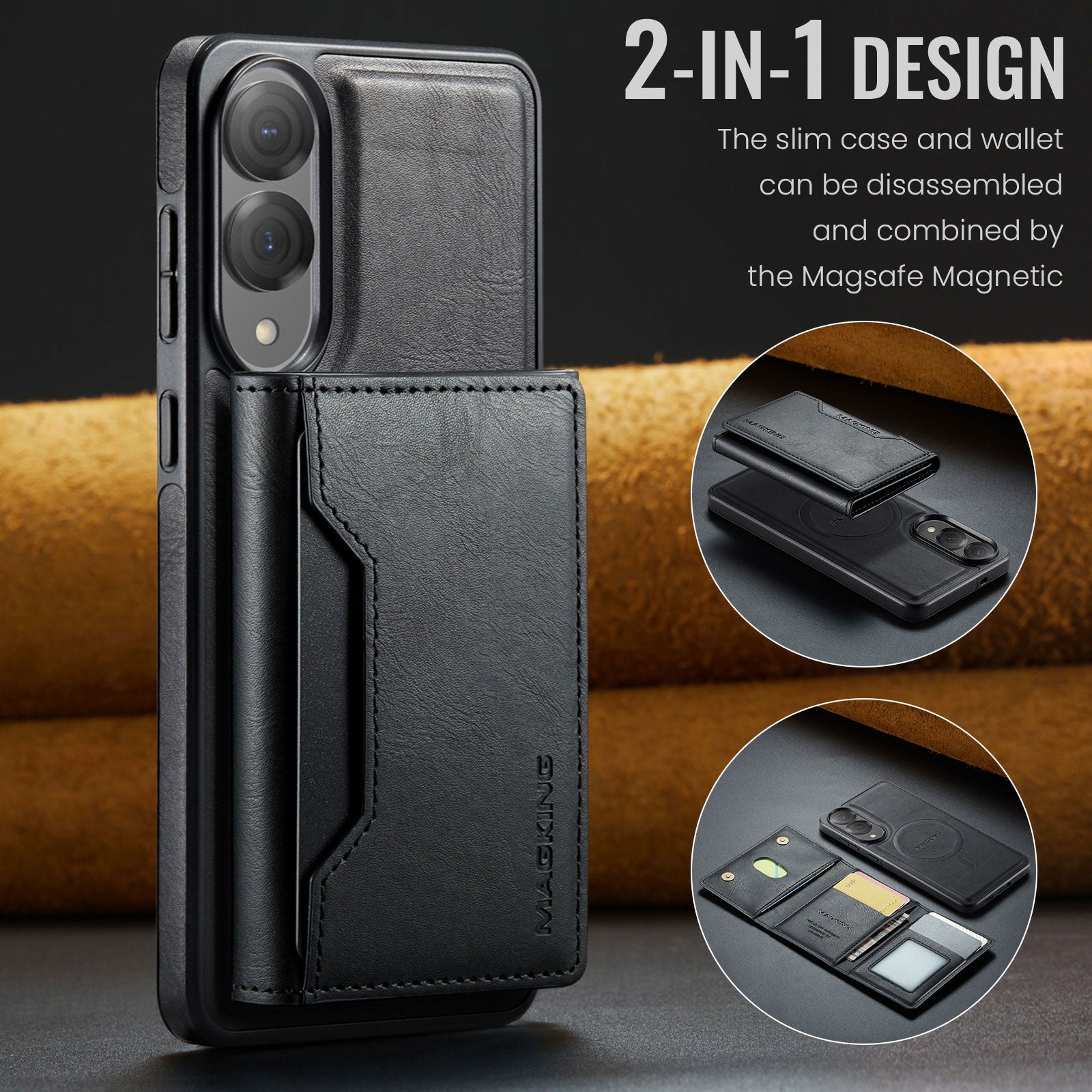 Galaxy S25 Edge Magsafe Wallet [Black]