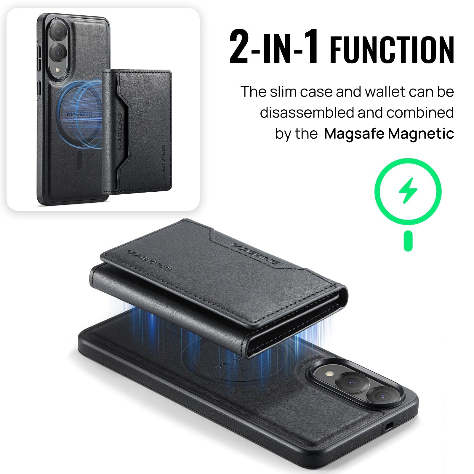 Galaxy S25 Edge Magsafe Wallet [Black]
