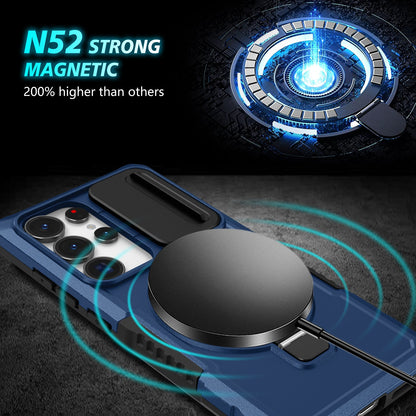Galaxy S25 Ultra Magsafe Sliding Cover Case [Navy]