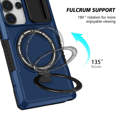 Galaxy S25 Ultra Magsafe Sliding Cover Case [Navy]