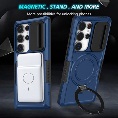 Galaxy S25 Ultra Magsafe Sliding Cover Case [Navy]