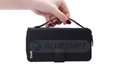 Samsung Galaxy S6 Edge Plus Deluxe Zipper Case Black