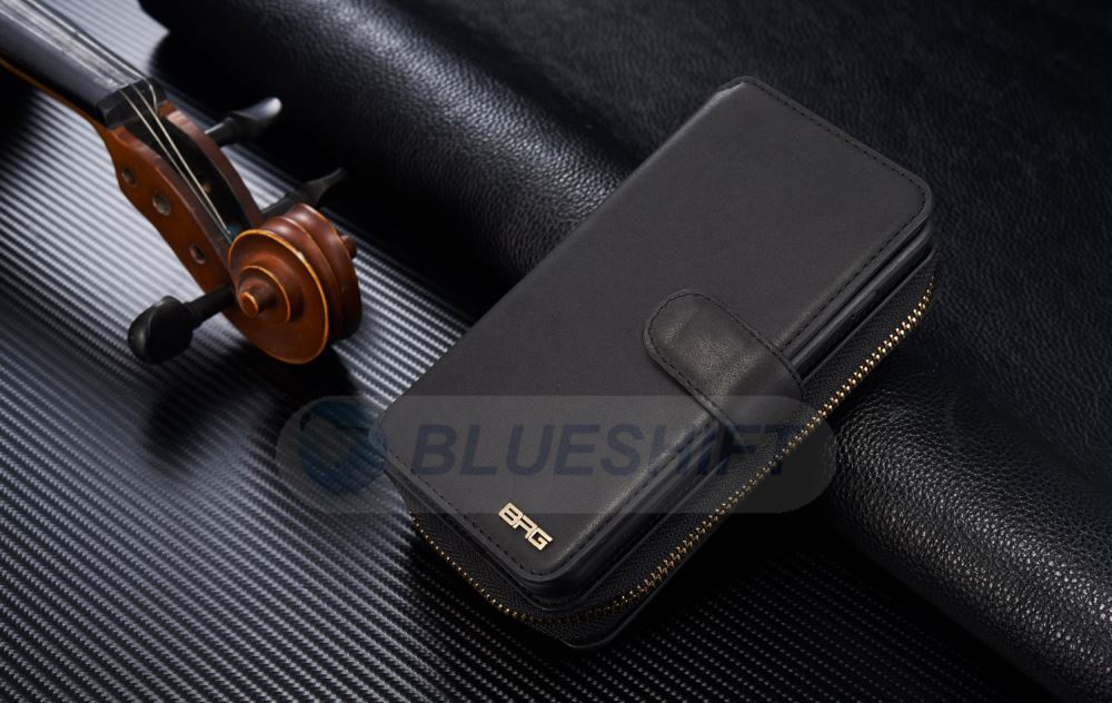 Samsung Galaxy S6 Edge Plus Deluxe Zipper Case Black