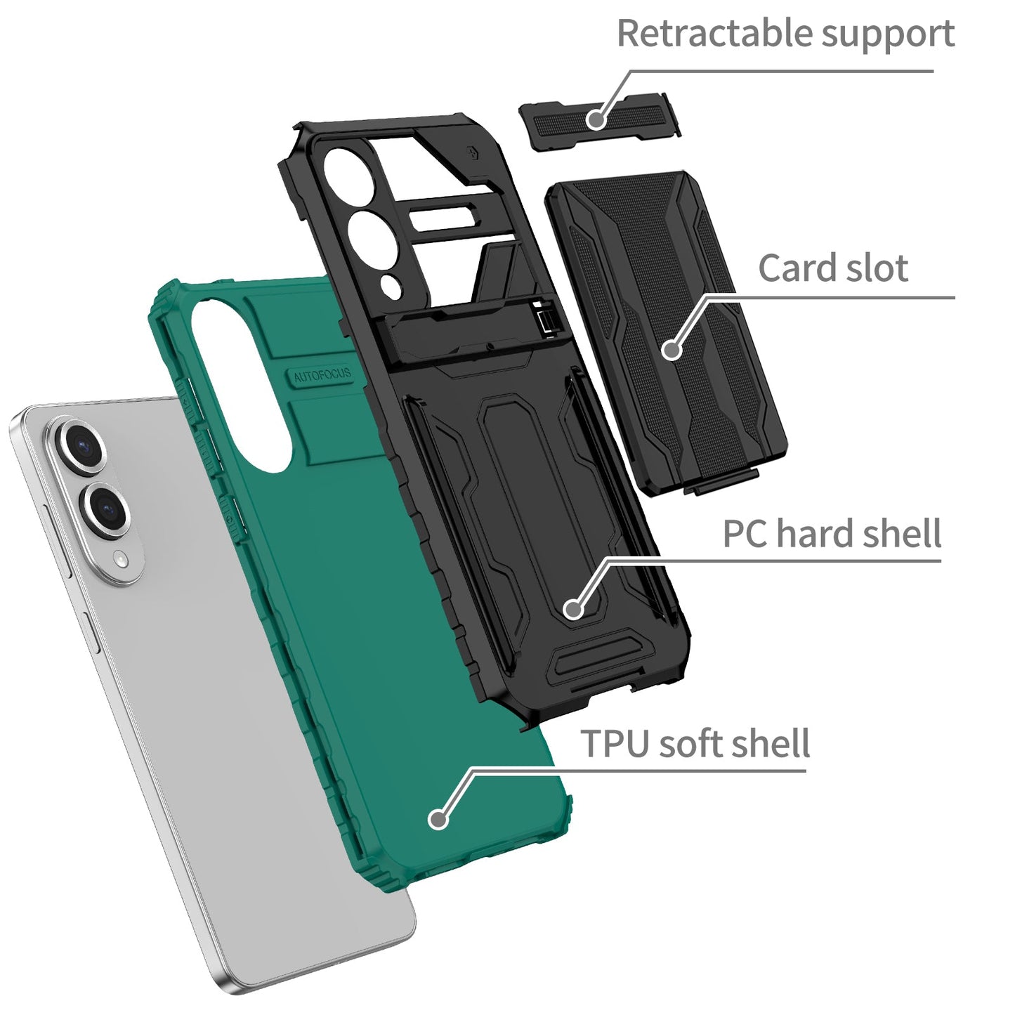 Galaxy S25 Edge Heavy Duty Case [Teal]