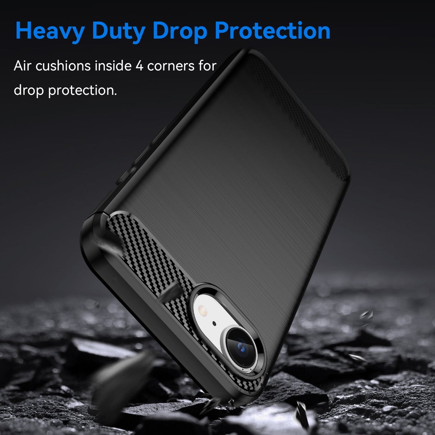 Apple iPhone 16E Carbon Fibre Case [Black]