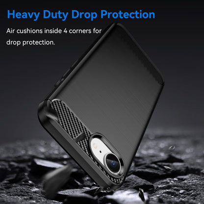 Apple iPhone 16E Carbon Fibre Case [Black]