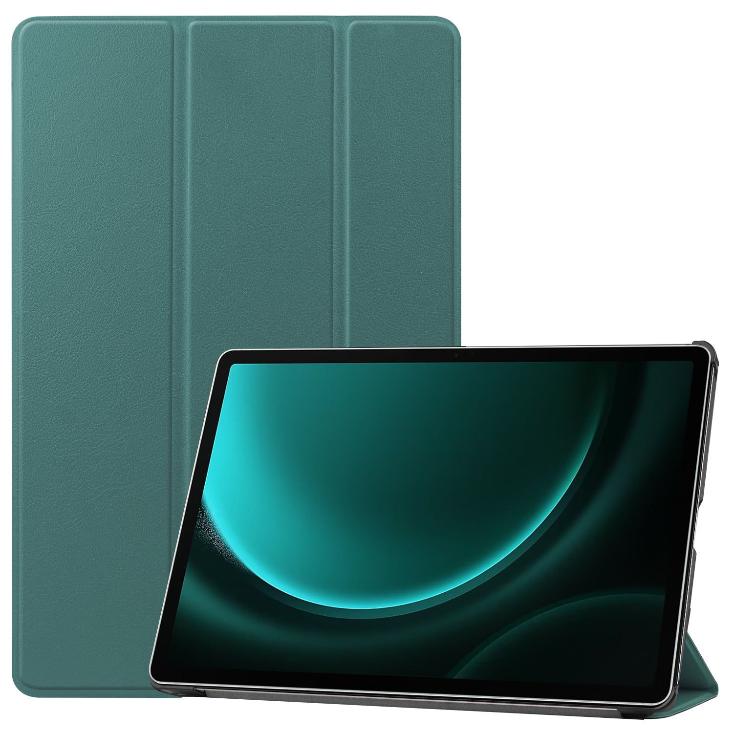 Galaxy Tab S9fe+ X610 Tri-fold Pu Case [Teal]